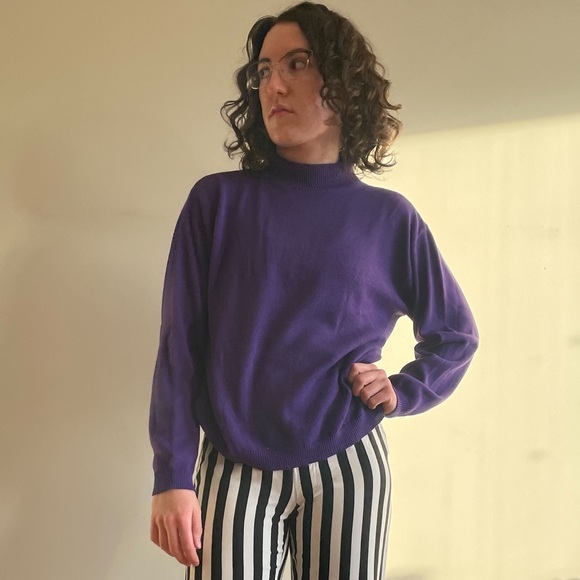 Purple knit sweater - Picture 3 of 3